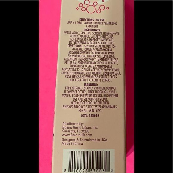 🛍Bolero Beverly Hills Rose + Coconut Eye Cream 0.5Fl - Picture 4 of 7